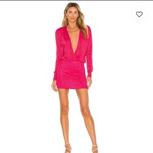 Superdown Aura Mini Dress in Pink